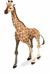 Walking Animated Giraffe