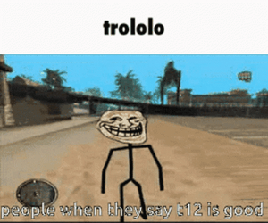 Walking Arrogantly Troll Face Meme GIF
