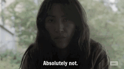Walking Dead Eleanor Matsuura Absolutely Not GIF