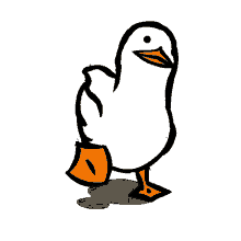 Walking Duck Animated Happy Waddle GIF