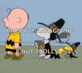 Walking Happy Thanksgiving Snoopy And Friend GIF