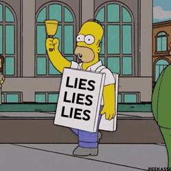 Walking Lies Homer Meme GIF
