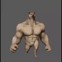Walking Masculine Dog 3D GIF
