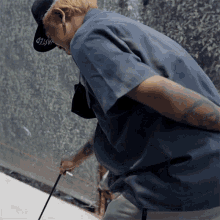 Walking With Stick Walker GIF