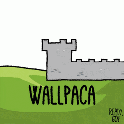 Wall Alpaca Guard GIF