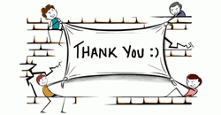 Wall Banner Thank You Clipart GIF