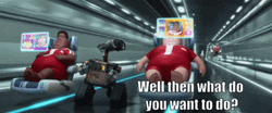 Wall E Fat People Talking Confused  GIF