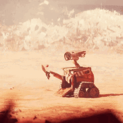 Wall E Playing Table Tennis Alone GIF