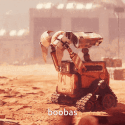 Wall E Playing With A Bra GIF