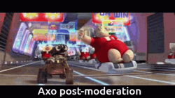 Wall E Riding With Fat McCrea GIF