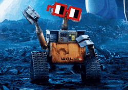 Wall E Waving With Sunglasses Face App GIF