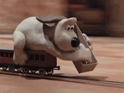Wallace And Gromit Crazy Train GIF