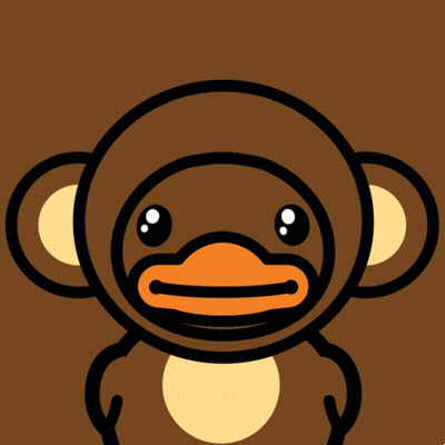 Wallpaper Bduck. Monkey. GIF