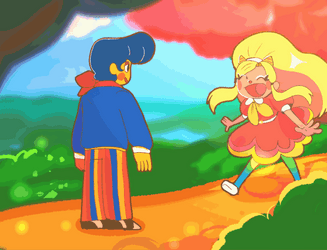 Wally Darling Hugged By Girl GIF