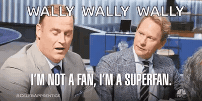 Wally Wally Wally Super Fan GIF