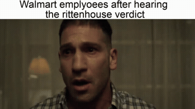 Walmart Employees After Hearing Rittenhouse Verdict GIF