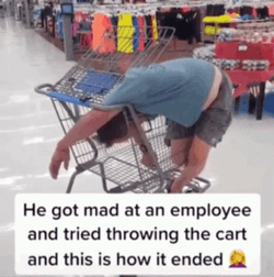 Walmart Funny Head Stock On A Cart GIF