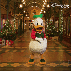 Walt Disney Donald Duck Christmas Dance  GIF