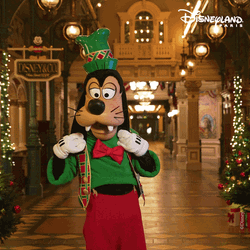 Walt Disney Goofy Dog Happy Christmas Dance GIF