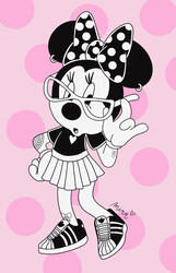 Walt Disney Minnie Mouse Wearing Mini Skirt GIF