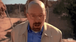 Walter White Can't Breath Before Falling GIF