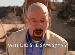 Walter White Falling Confused Asking Meme GIF