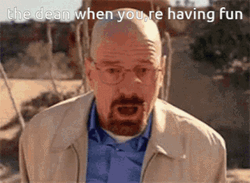 Walter White Falling Dean Having Fun Meme GIF