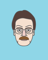 Walter White Heisenberg Illustration Animation GIF