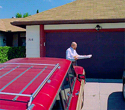 Walter White Roof Pizza Scene GIF