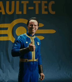 Walton Goggins Thumbs Up Fake Smile GIF