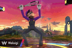 Waluigi Frantic Movements Mario Franchise GIF