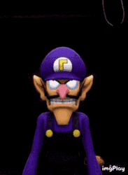 Waluigi Nut Close Up Shot Luigi Villain GIF