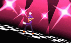 Waluigi Pirouette Like Ballet Dancer GIF