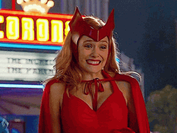Wanda Maximoff Halloween Smiling Giddy GIF