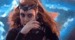 Wanda Maximoff Shaking Head GIF