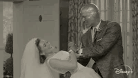 Wanda Vision Maximoff Wedding Dance Kiss  GIF