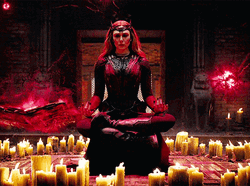 Wanda Vision Scarlet Witch Doctor Strange Multiverse Meditating GIF