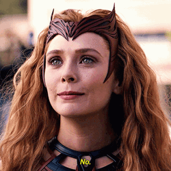 Wanda Vision Scarlet Witch Doctor Strange Multiverse No Nope GIF