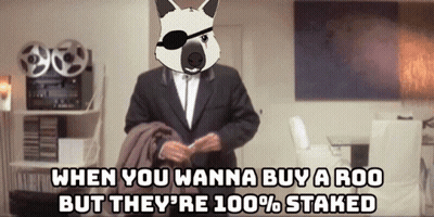 Wanna Buy Roo 100% Staked Meme GIF