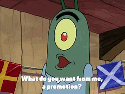 Want A Promotion Promoted Plankton Spongebob GIF