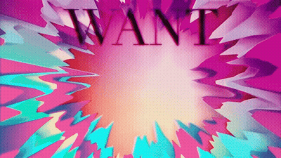 Want Text On Colorful Background GIF