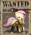 Wanted Fluttershy Poster Mlp GIF