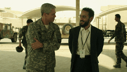 War Machine General Glen McMahon Talking To Guy GIF