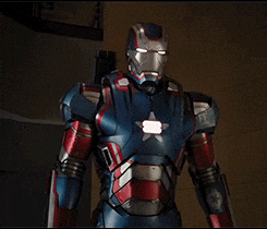 War Machine Opening His Helmet GIF