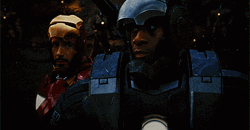War Machine With Iron Man GIF
