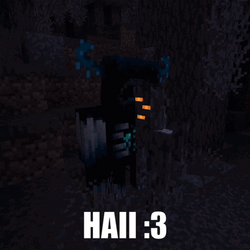Warden Minecraft Trying To Knock Out Stone GIF