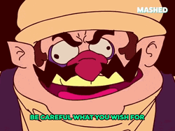 Wario Be Careful What You Wish For GIF