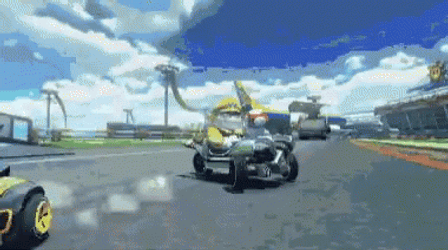 Wario Intense Riding GIF