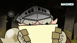 Wario Serious Reading GIF