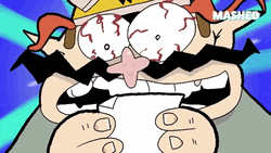 Wario Shocking Reaction GIF